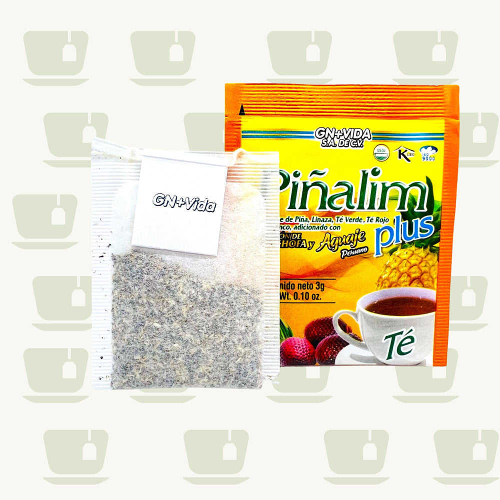 Aromatic steam rising from GN+Vida Pinalim Plus tea cup.