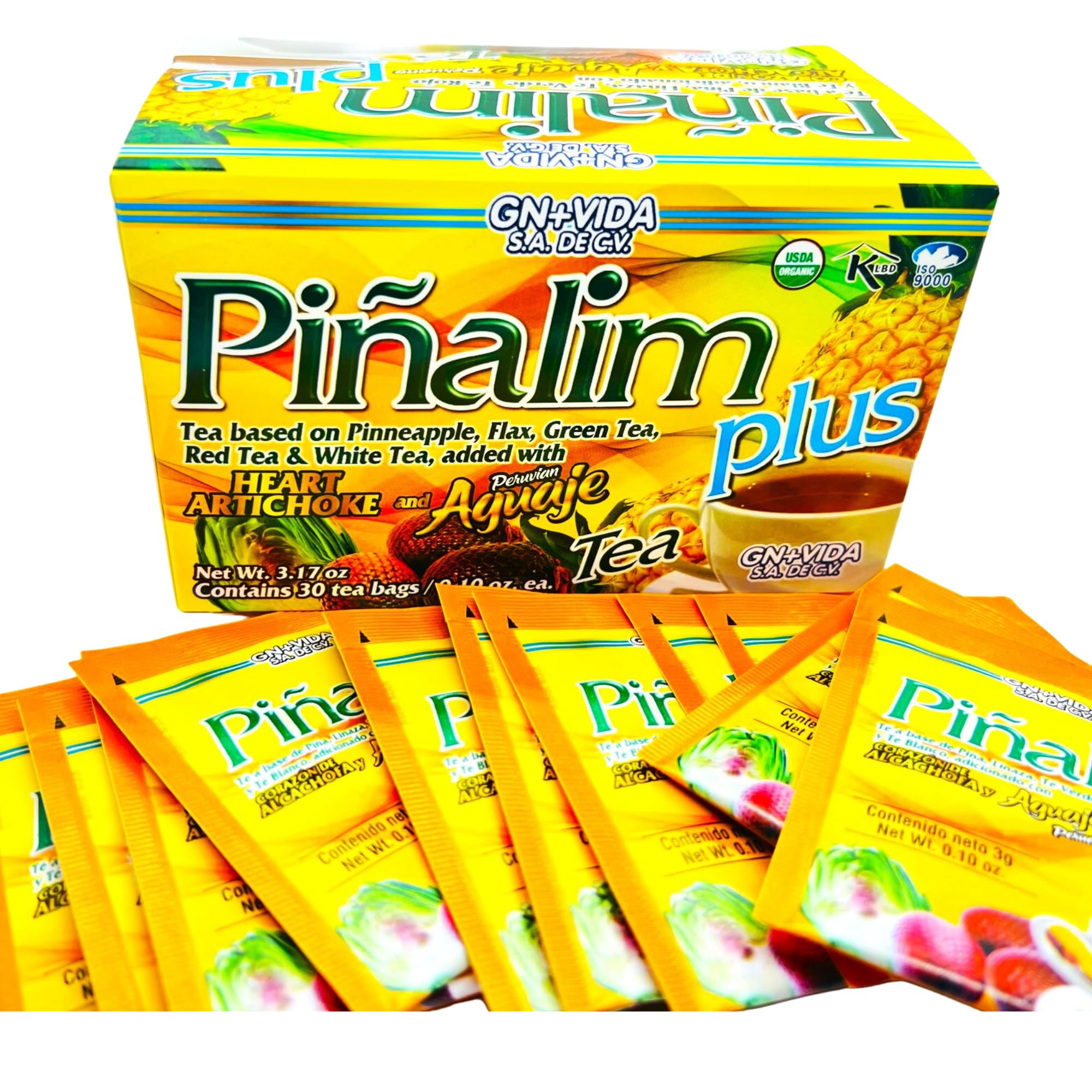 Pinalim Plus Artichoke Heart extract for gentle digestion support.