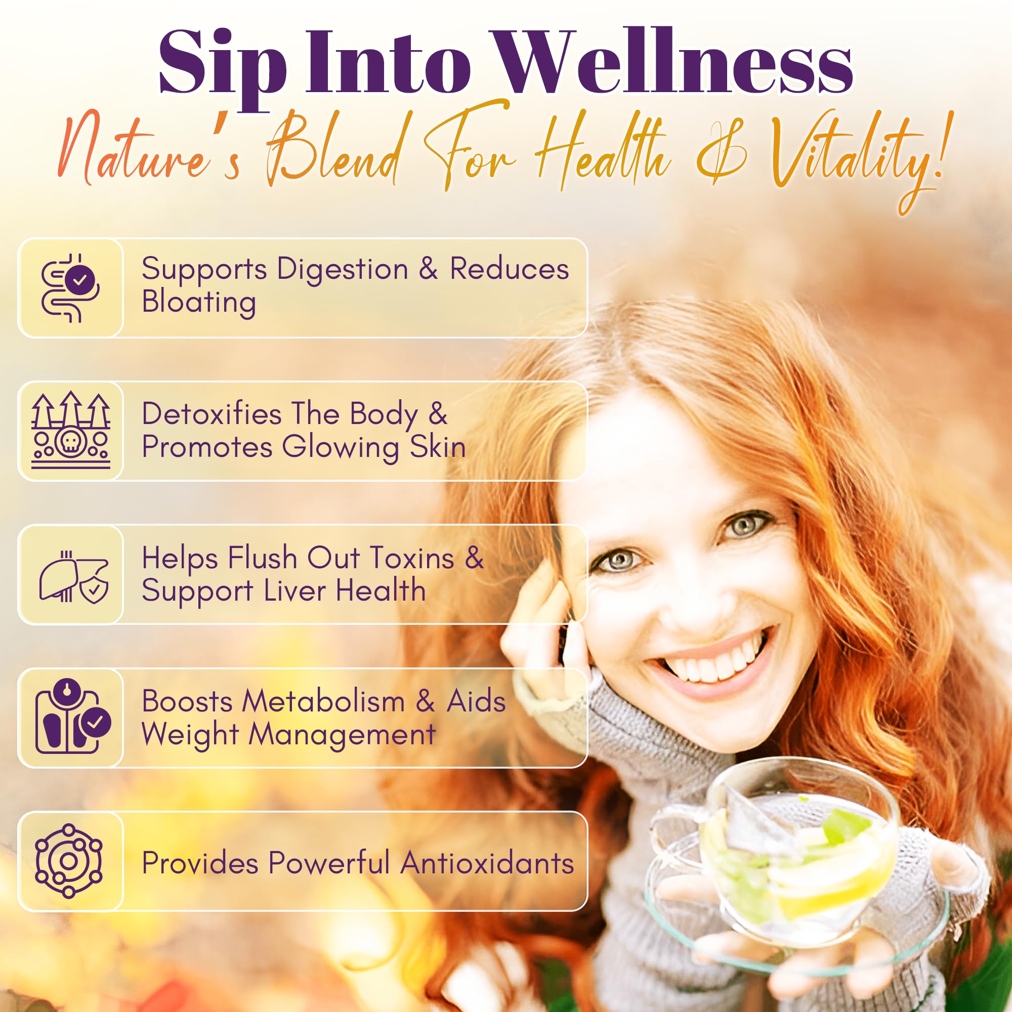 GN+Vida Chupa Panza flaxseed tea bag adds subtle fiber notes to the blend