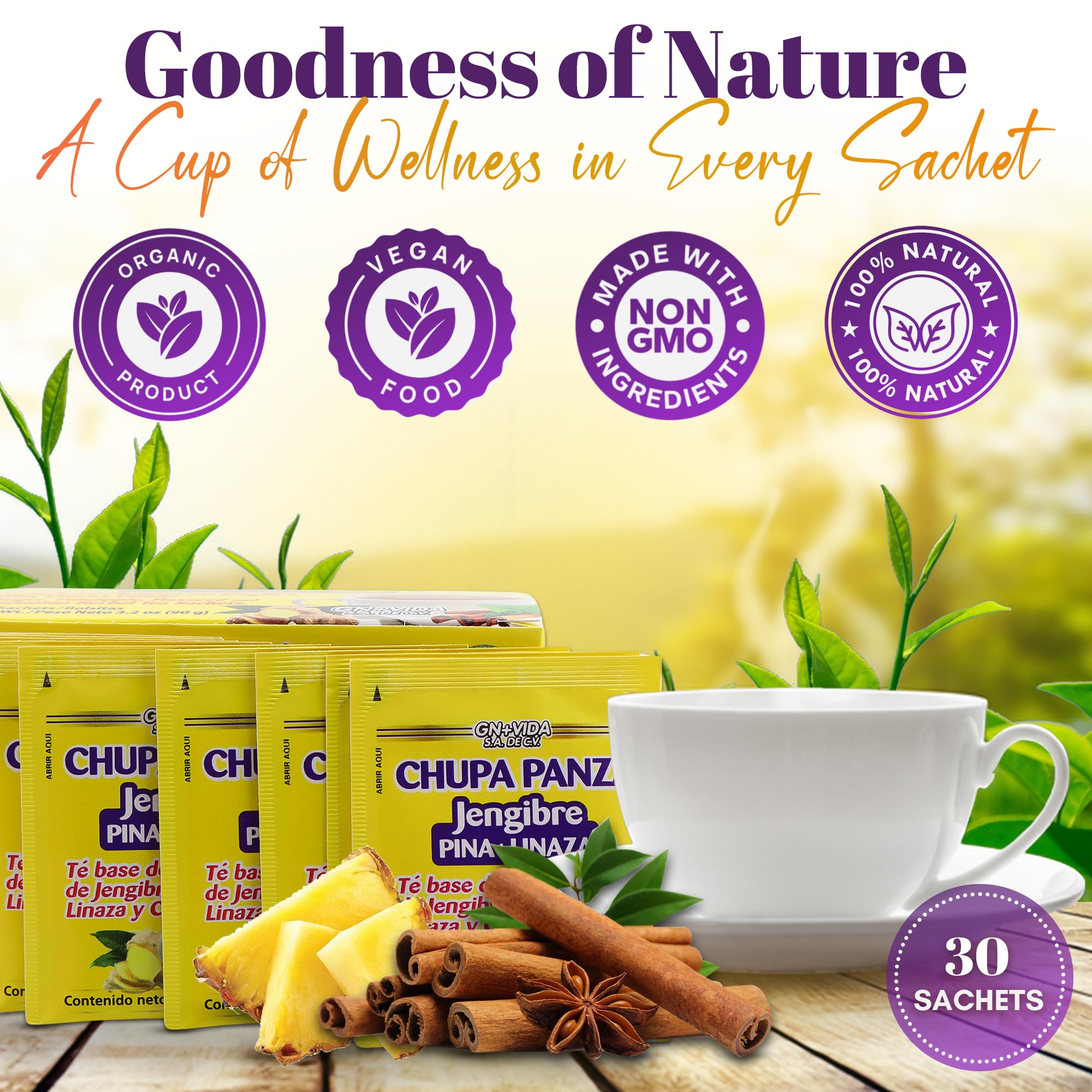 GN+Vida Chupa Panza triple-pack image highlighting value and daily ritual