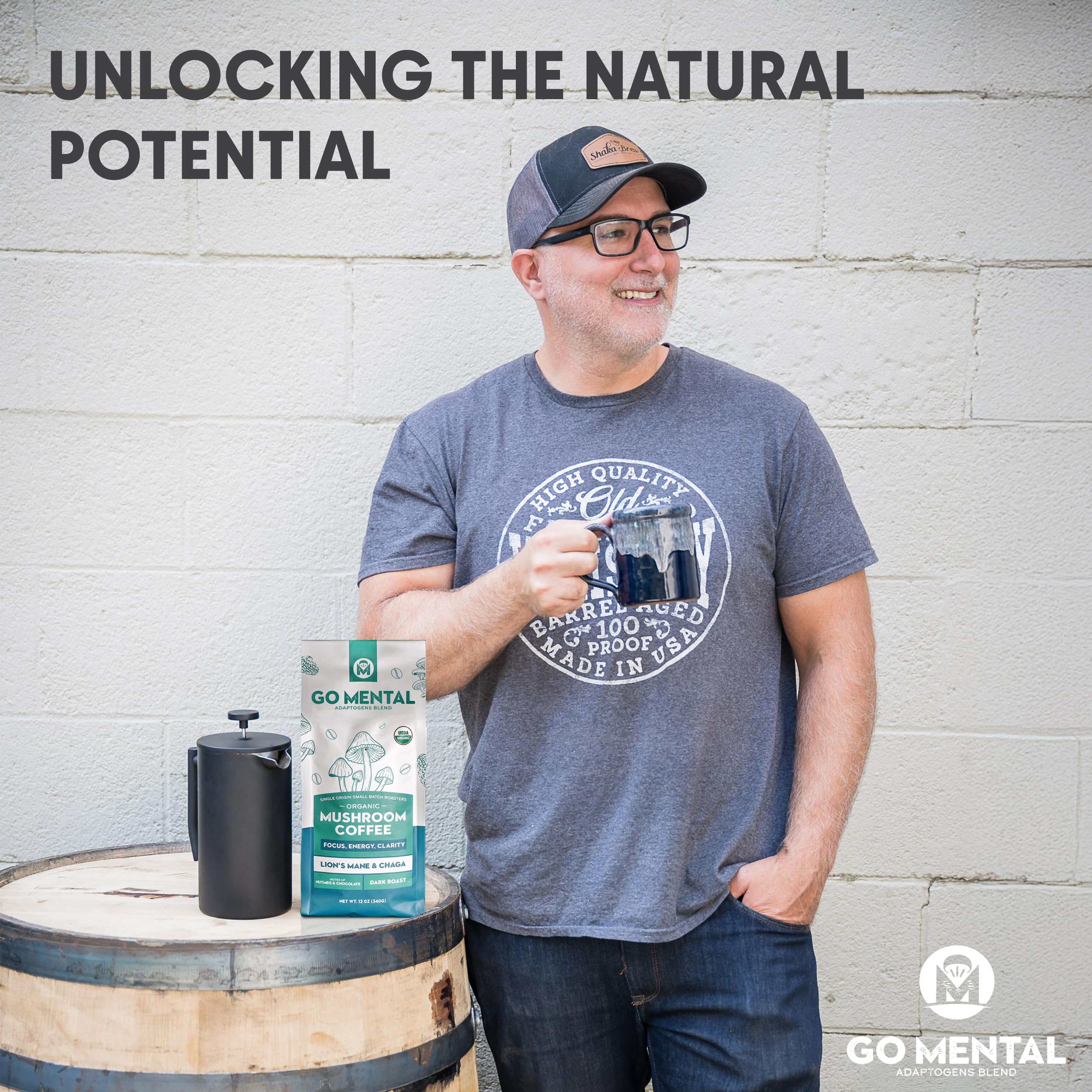 GO MENTAL family-owned Rhode Island roaster branding.