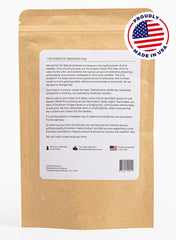 Go Natural pine needle tea brew with steam and cup, highlighting antioxidant potential.