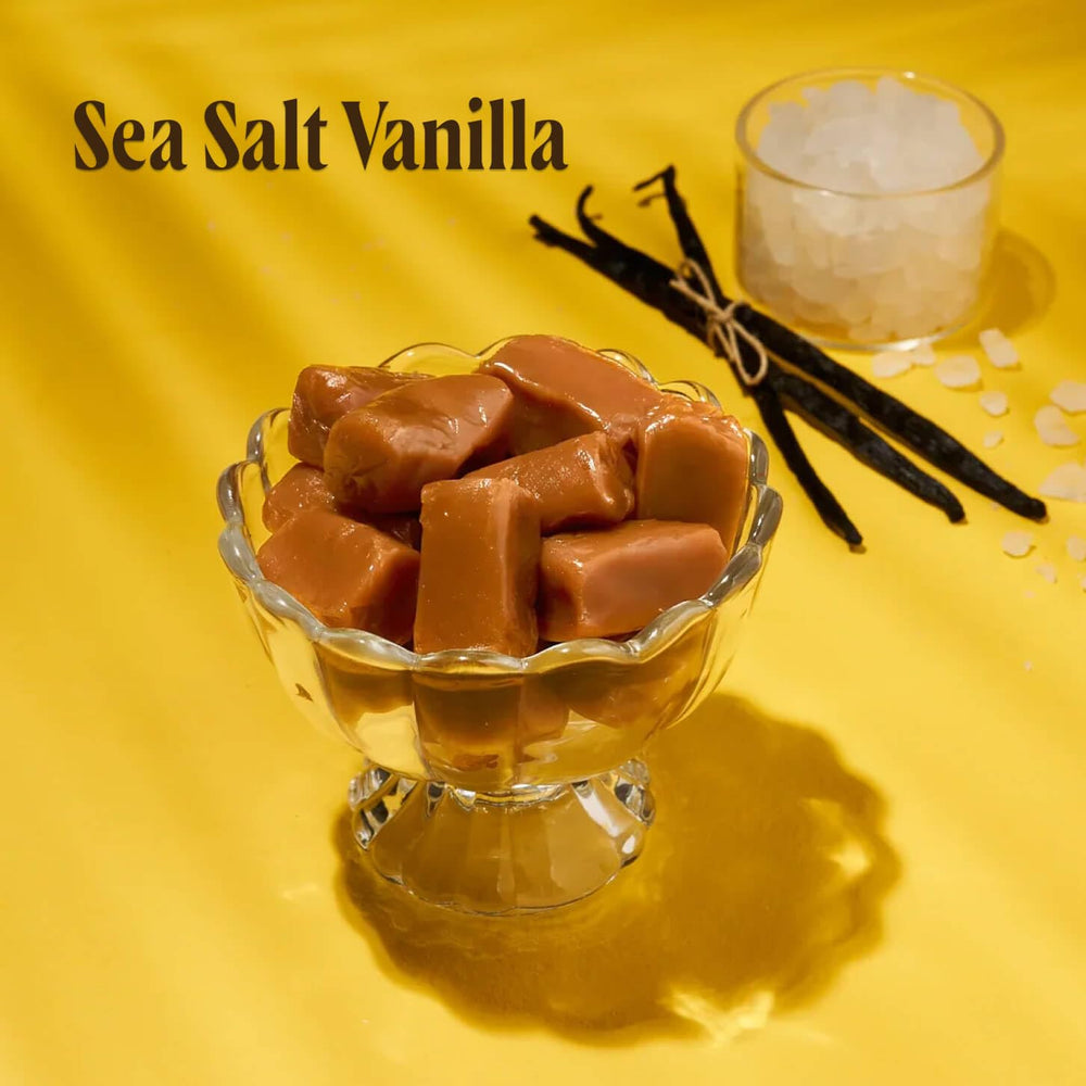 Goat Foods butter caramels tubes, creamy texture ideal for snacking.