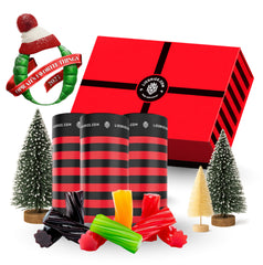 Goat Foods Licorice Australian Red twists in a 1lb container, ideal for gifting.