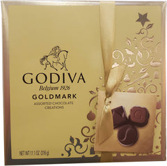 Godiva 27-piece Belgium chocolates box, a gift-ready luxury for celebrations and chocolate lovers.