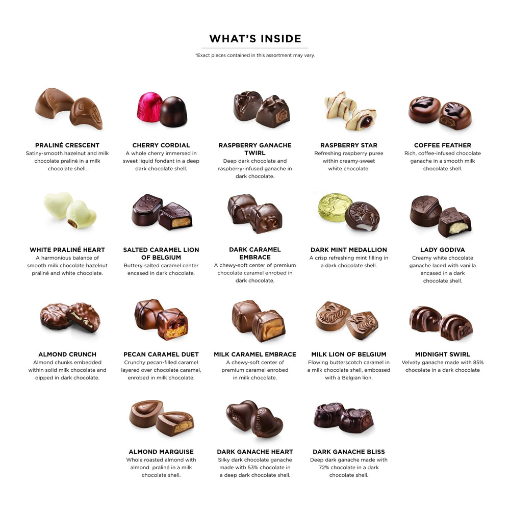 Godiva dark chocolate selection in a luxurious gift box for special occasions.