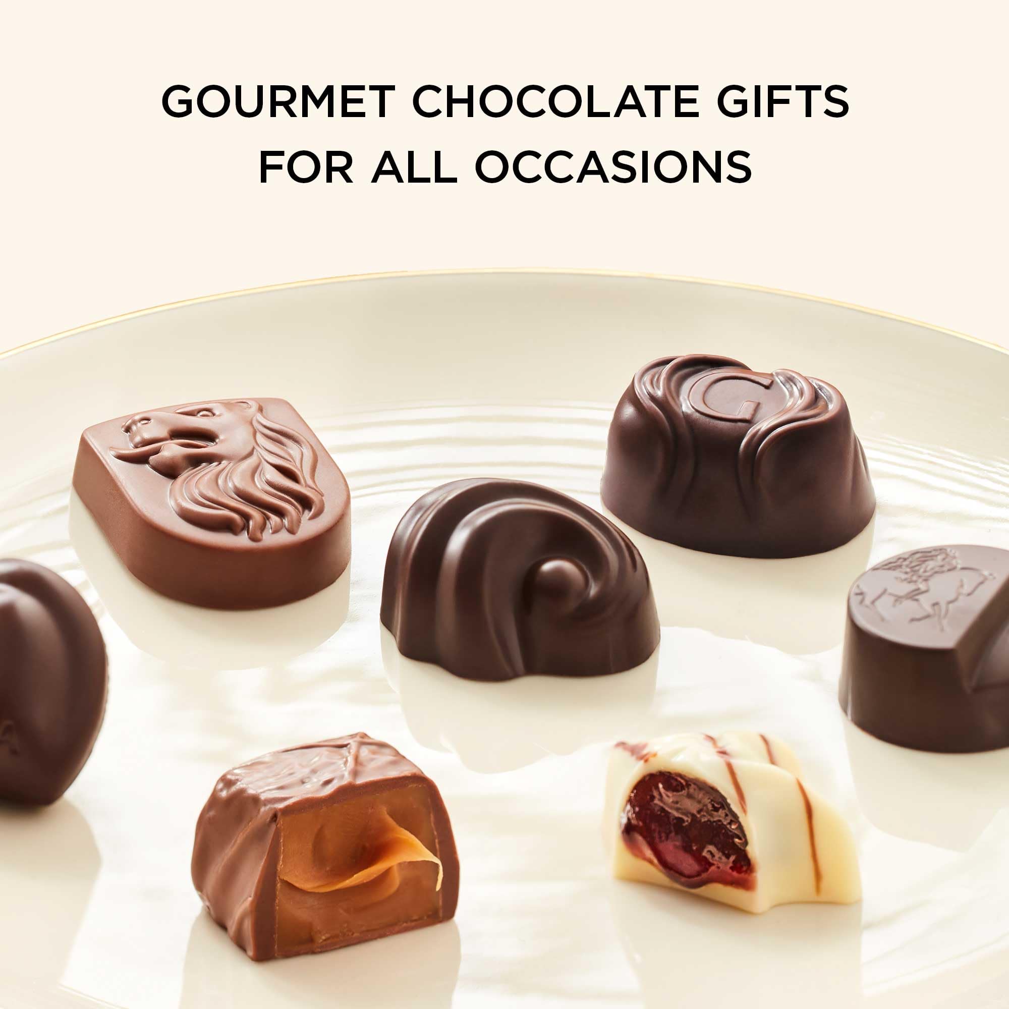 Godiva milk chocolate close-up, creamy texture perfect for sharing.