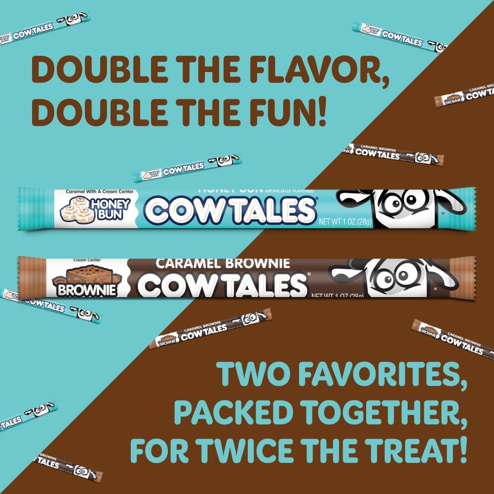 Goetze's Cow Tales Real Cream Centers Closeup, creamy enjoyment for snack moments