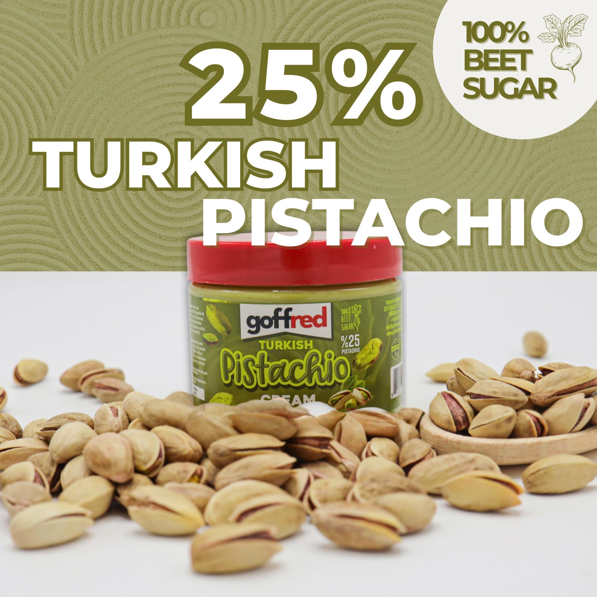 GOFFRED Pistachio Cream pairs with chocolate spreads for dessert experimentation