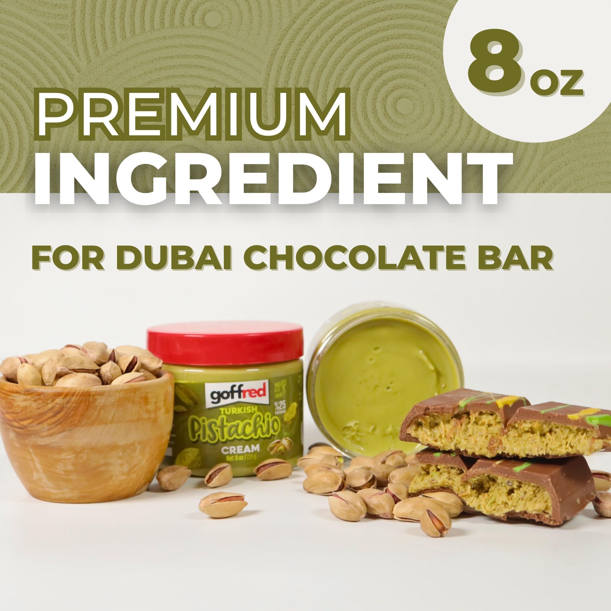 GOFFRED Pistachio Cream enhances Danish and puff pastries with natural sweetness