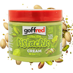 GOFFRED Pistachio Cream with Dubai chocolate bar kit setup for gourmet bars