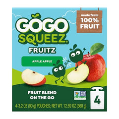 GoGo SqueeZ Apple Apple pouch in lunchbox ready for school