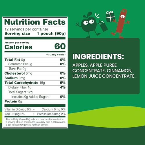 GoGo squeeZ Apple Cinnamon pouch in hand for mess-free snacking