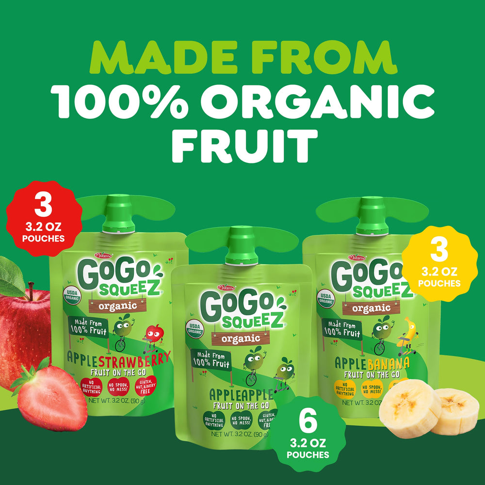 GoGo squeeZ BPA-free snack pouch offers mess-free portability