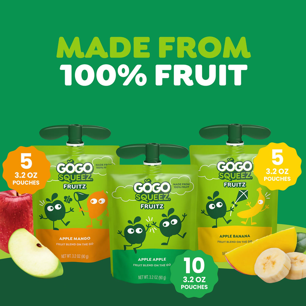 GoGo squeeZ BPA-free packaging for safe snacking