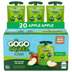 GoGo squeeZ Apple Apple pouch for kids on the go with mess-free snack