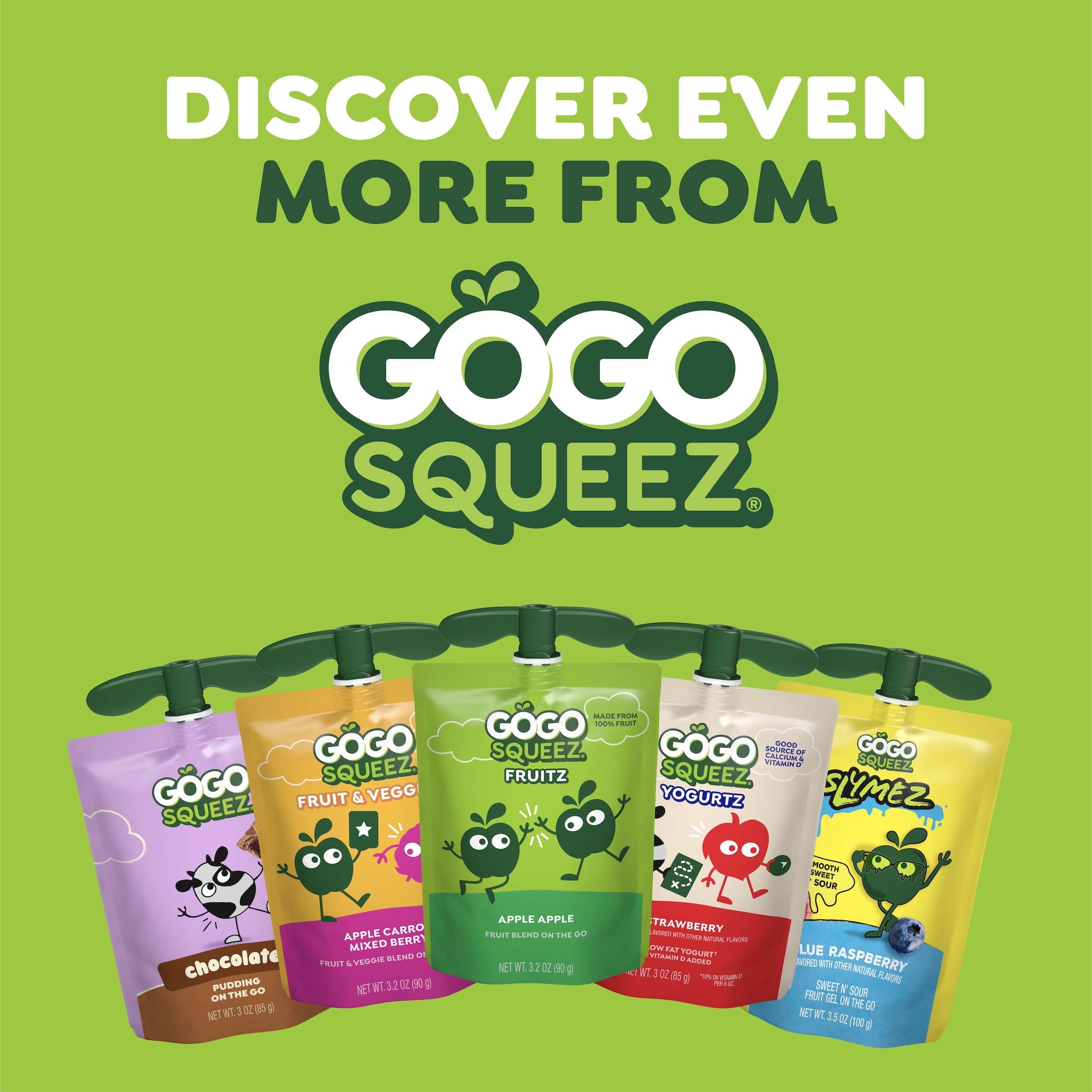 GoGo squeeZ Non-GMO Project Verified seal on apple cinnamon variety.