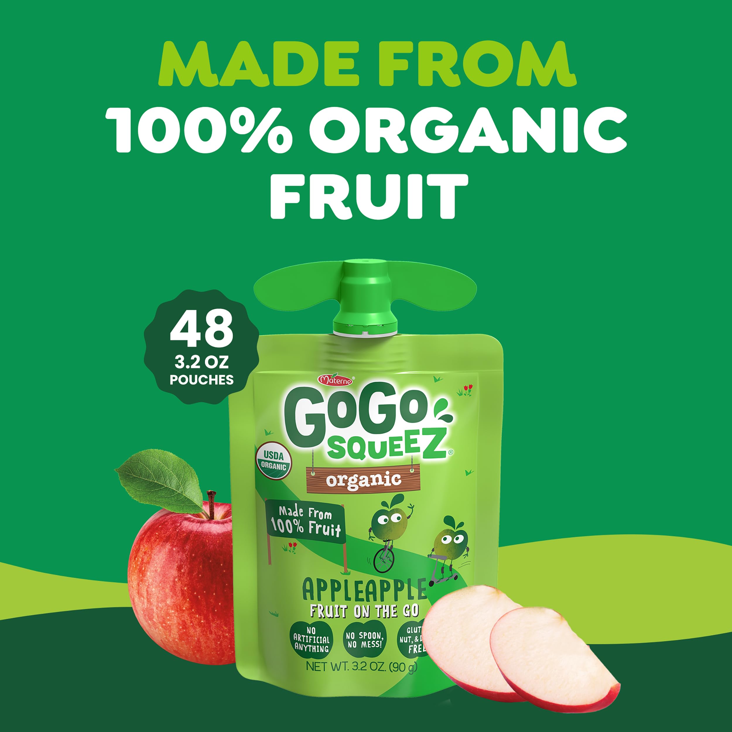 Kids enjoy GoGo squeeZ during car rides, no spoon needed.