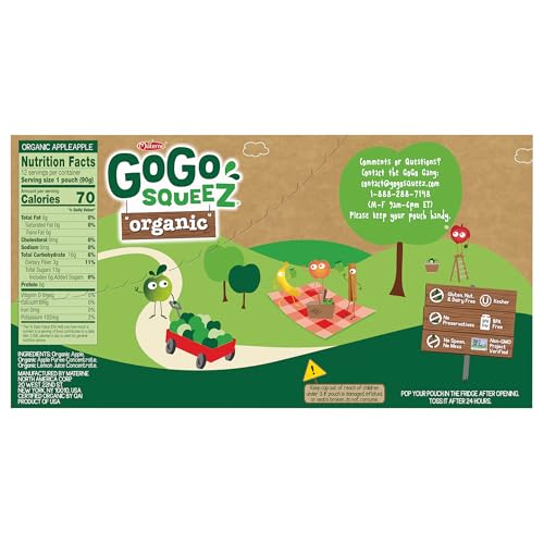 GoGo squeeZ recloseable cap pouch for mess-free lunchbox snacking