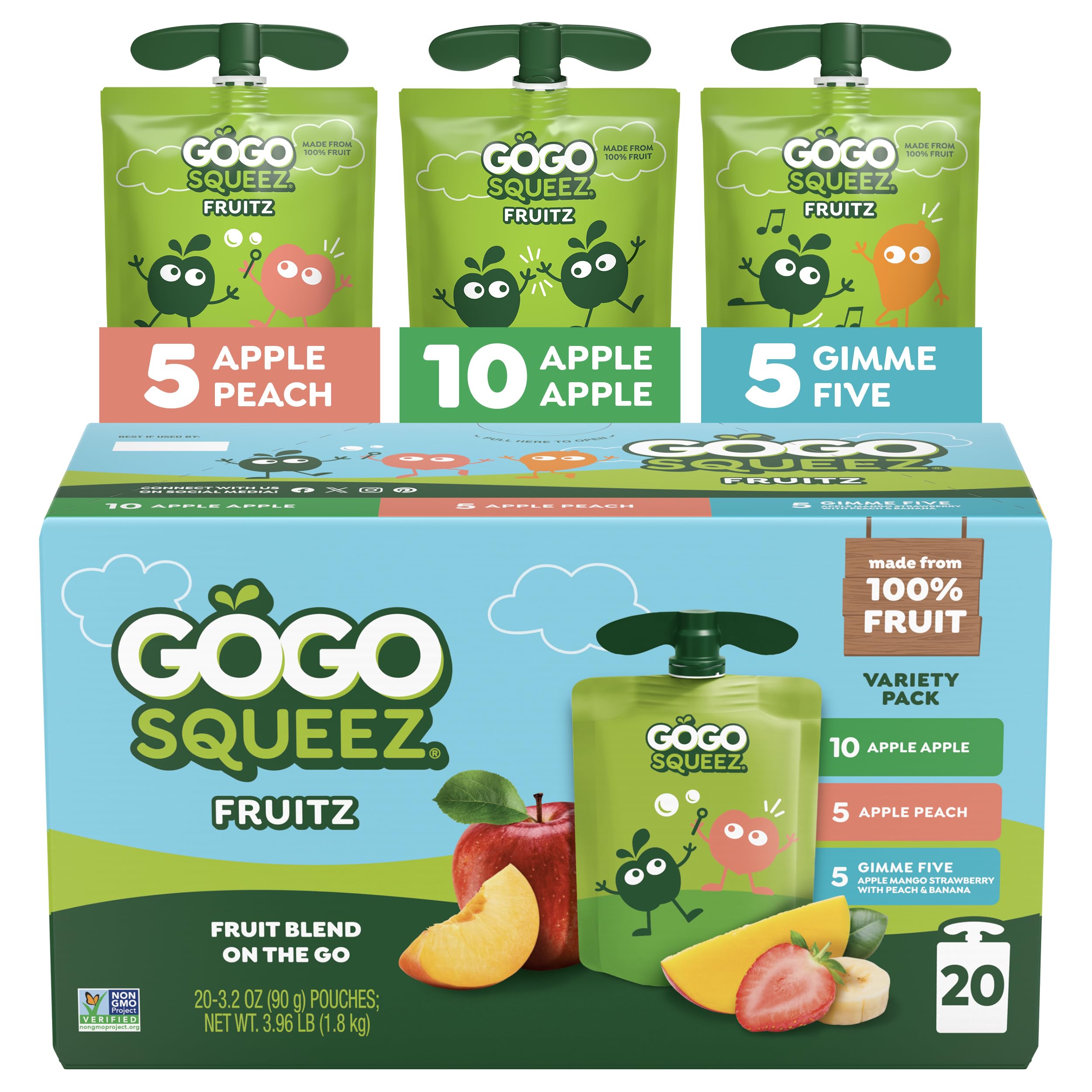 GoGo SqueeZ Apple Apple pouch for on-the-go snacking