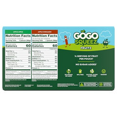GoGo squeeZ Apple Cinnamon fruit on the go pouch adds cinnamon variety