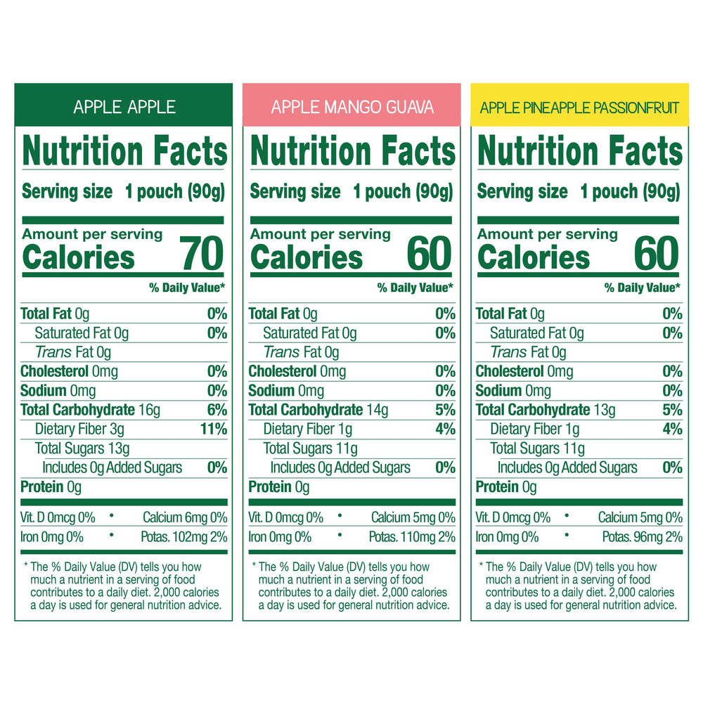 GoGo squeeZ unsweetened fruit pouch ideal for school lunches