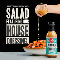Gojo Hibachi Miso Ginger Dressing used as a meat marinade for hibachi-style meals.