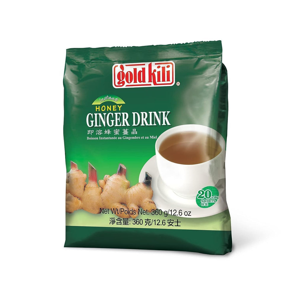 Gold Kili Ginger Drink six bags packaging ready for stocking.
