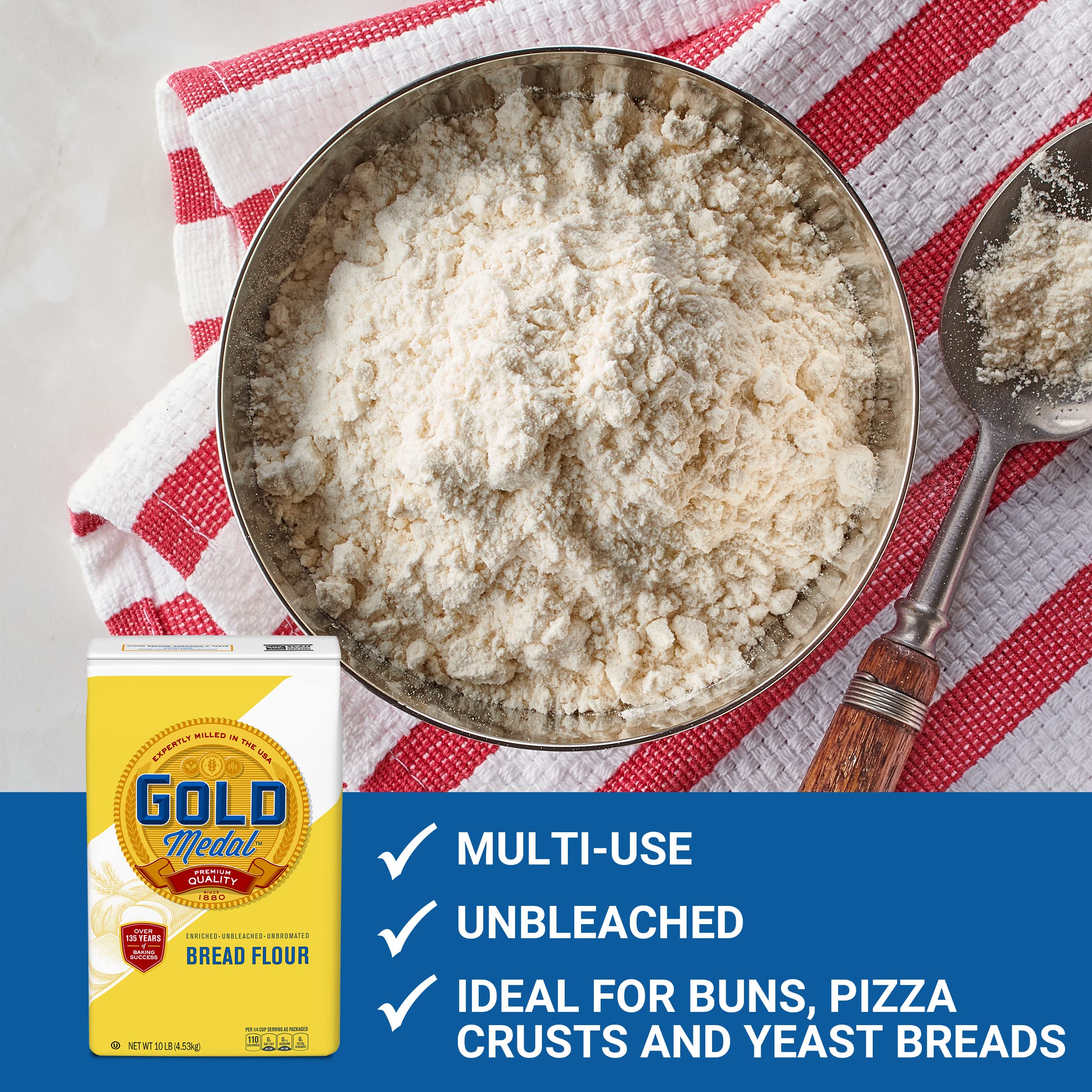 Gold Medal Bread Flour baguette creates airy crumb and satisfying bite