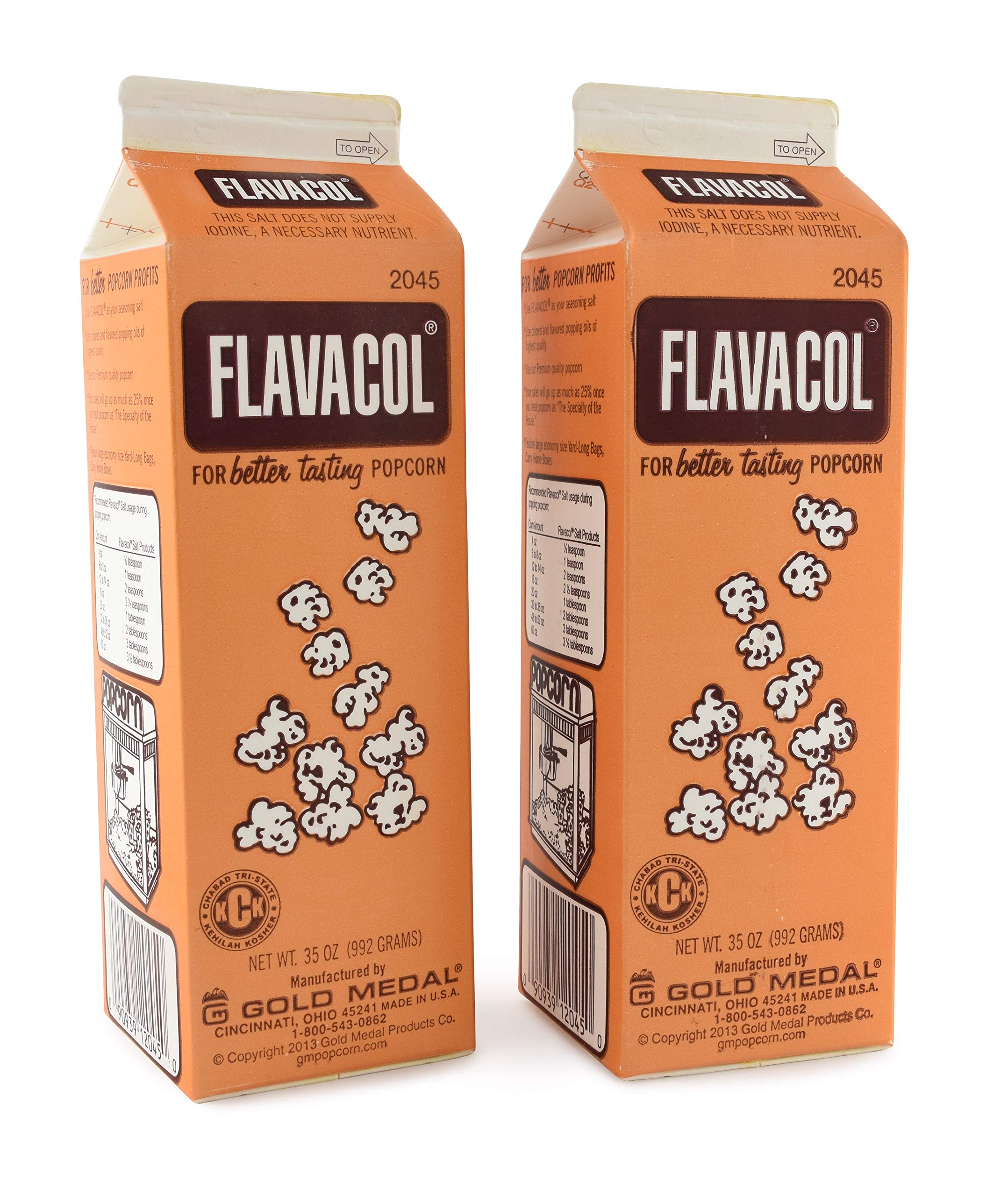 Gold Medal Flavacol popcorn salt grains for cinema-style flavor enhancement.