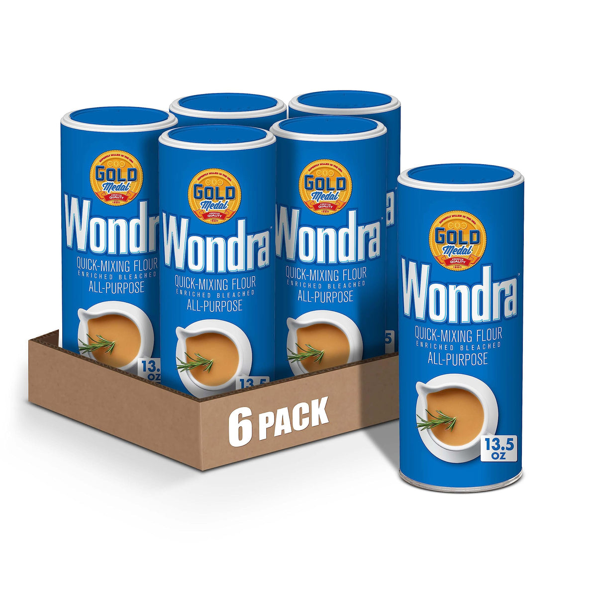 Gold Medal Wondra quick-mixing flour bag ready for fast gravies and sauces