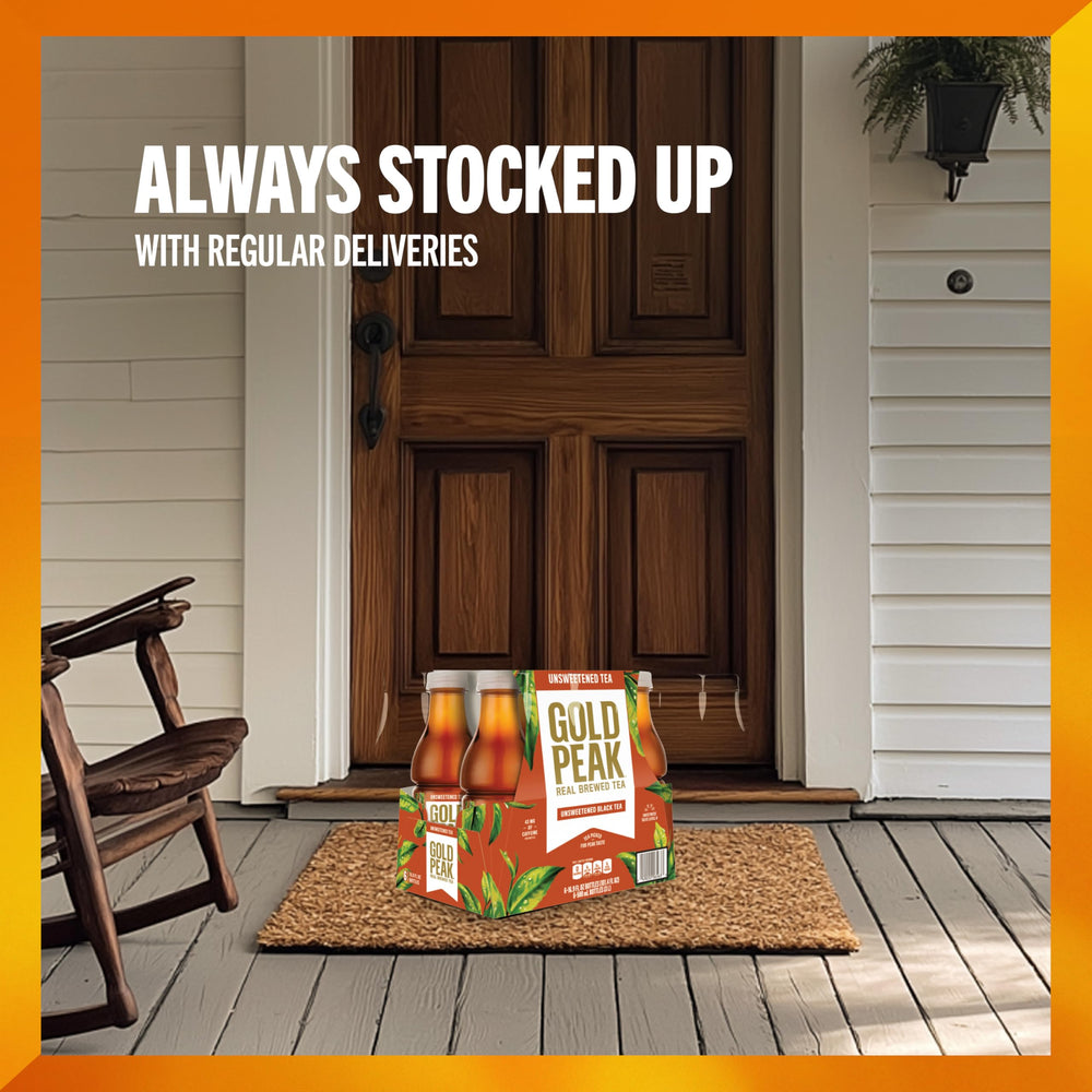 Gold Peak picnic setup with portable iced tea for outdoor moments