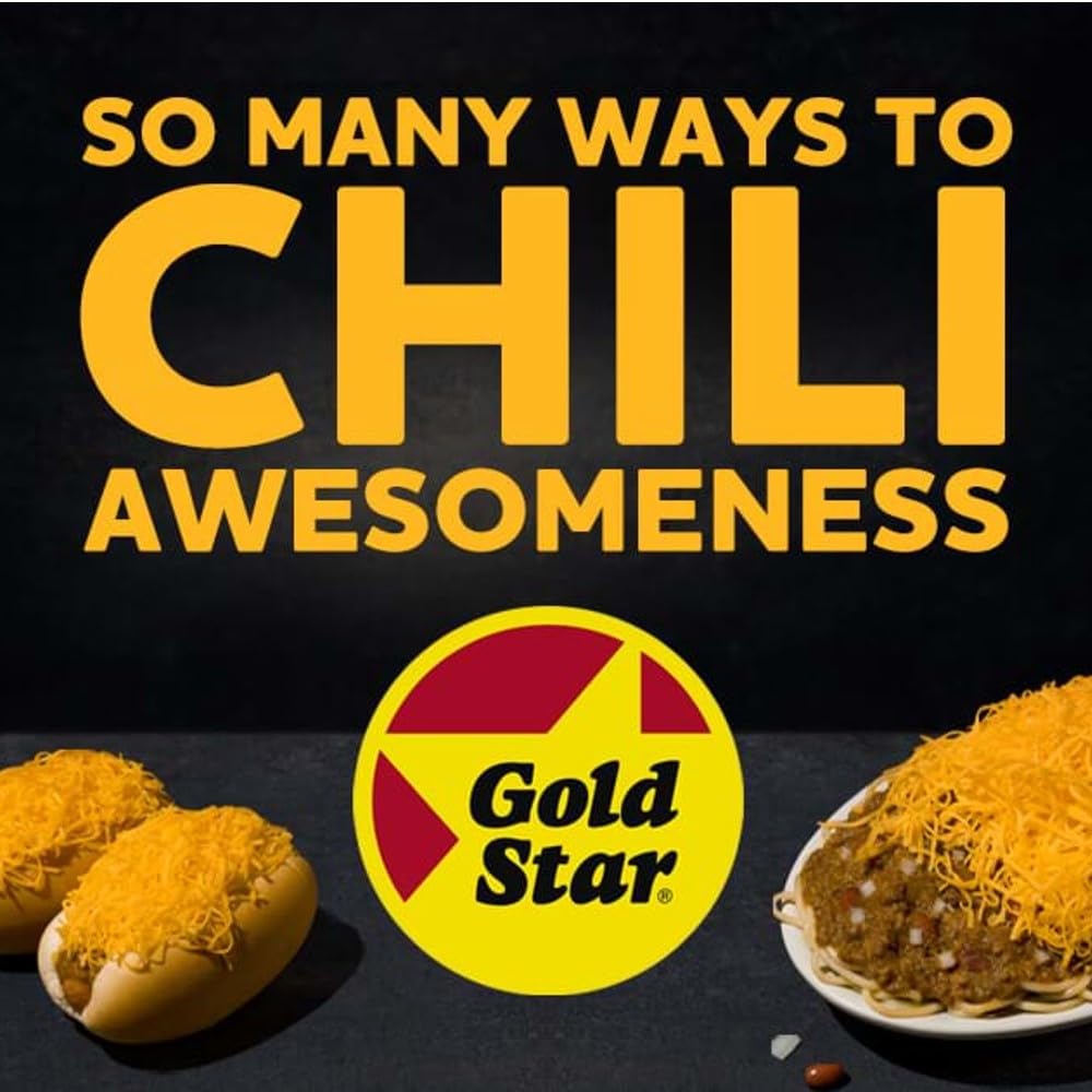 Gold Star 3-Way serving over spaghetti with toppings for a classic bowl