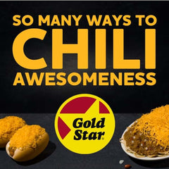 Gold Star 3-Way serving over spaghetti with toppings for a classic bowl