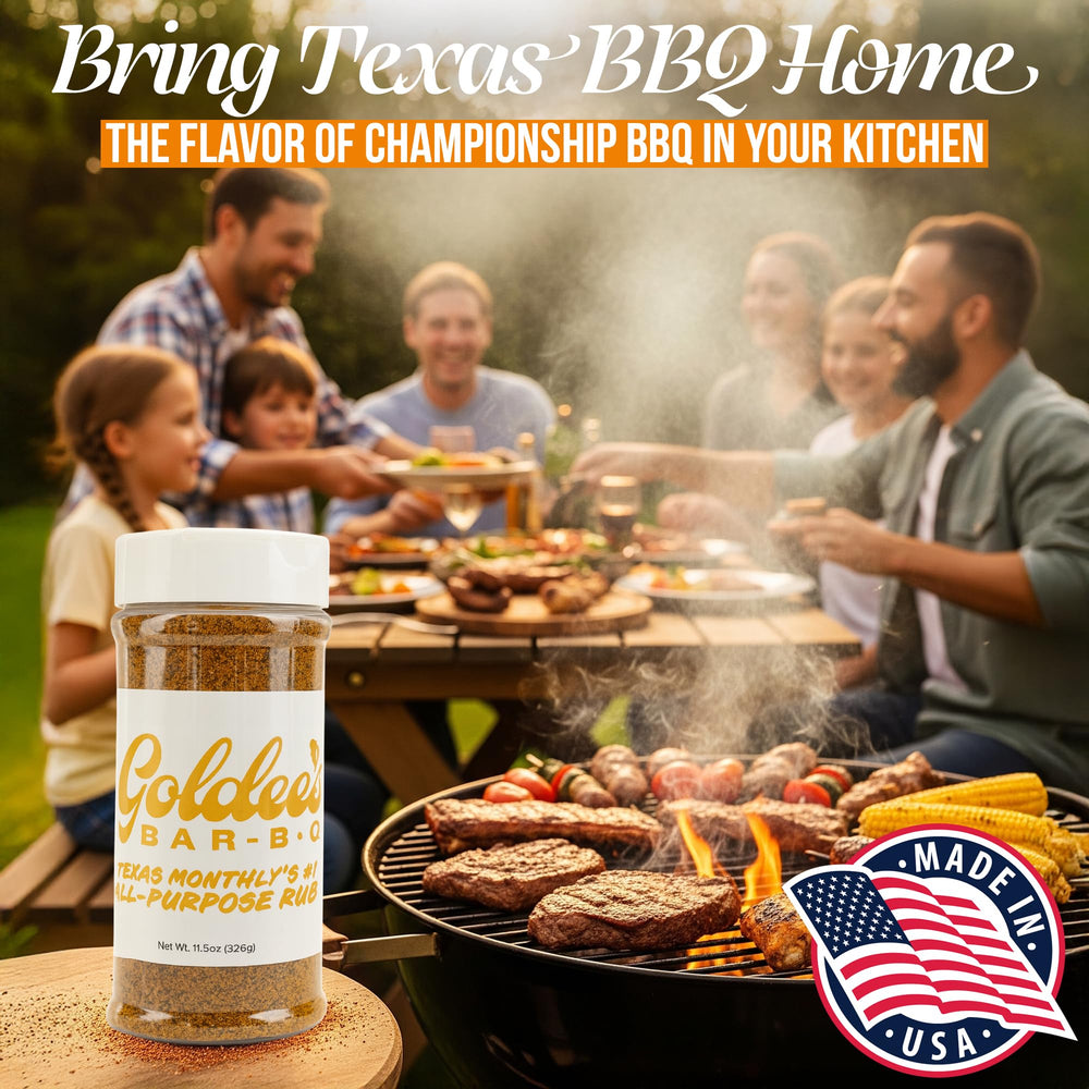 Goldee's rub stays ready in the spice drawer for easy seasoning.