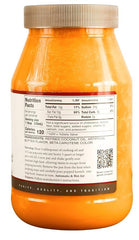 Golden Barrel Butter Flavored Coconut Oil label closeup, highlighting dairy-free packaging.