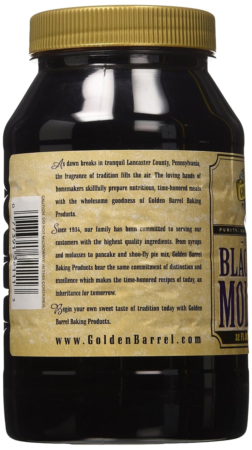 Golden Barrel Molasses being measured for recipe use, easy to integrate.