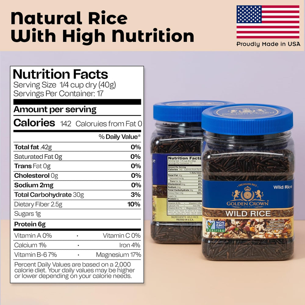 Golden Crown Wild Rice in pot reveals nutty aroma ideal for savory dishes