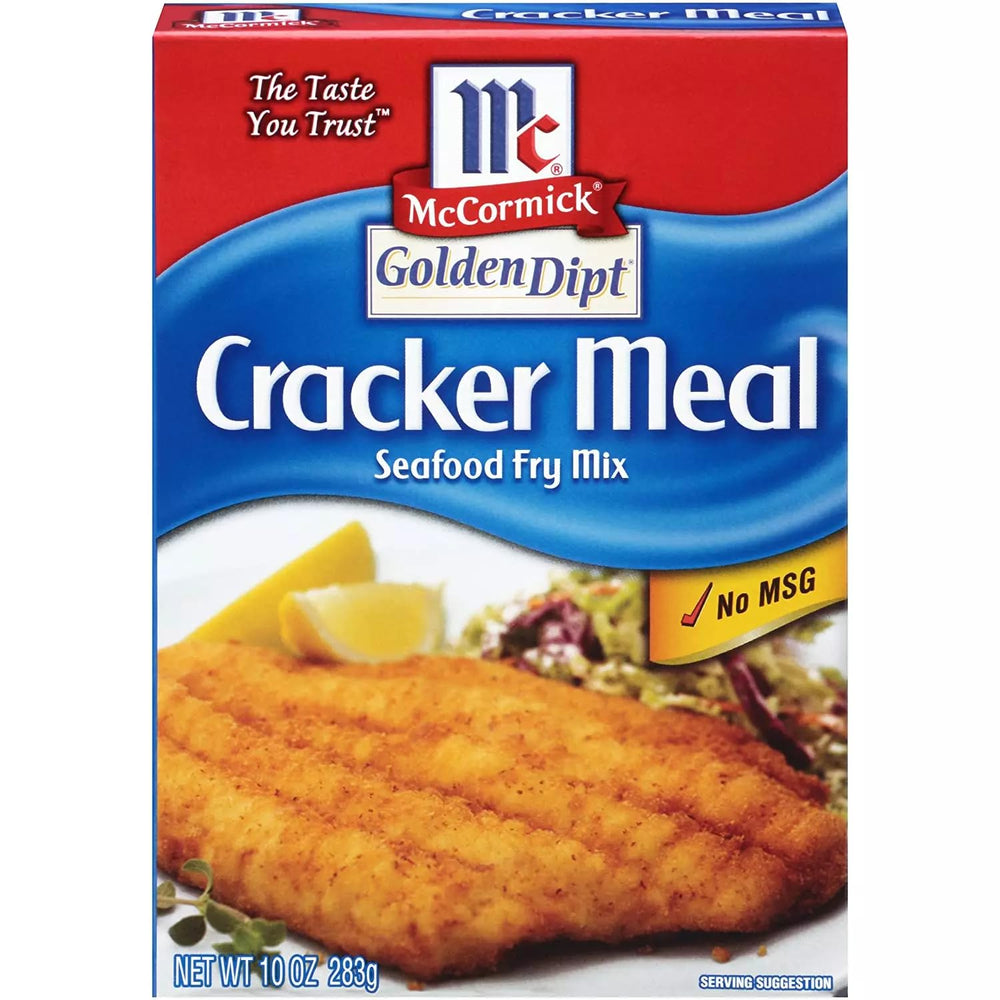 Golden Dipt Cracker Meal Fry Mix two-pack on counter for crispy coatings.