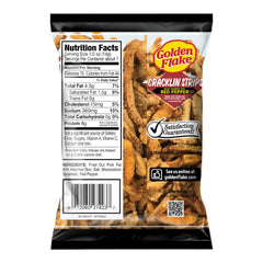 Golden Flake Pork Cracklin Strips Red Pepper party snack – shareable crunch with low carbs and protein