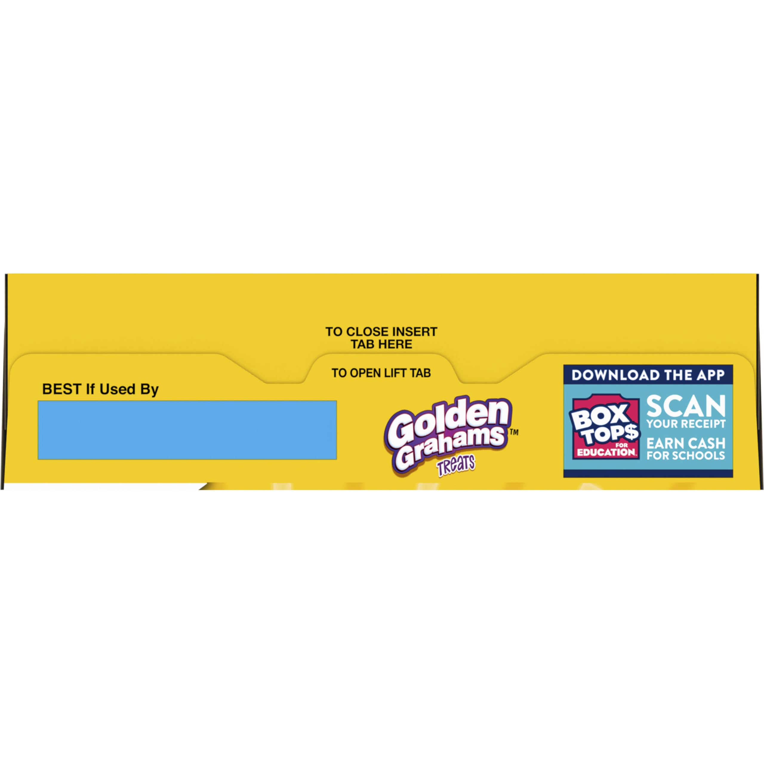 Golden Grahams bar with chocolatey coating, ready to enjoy.