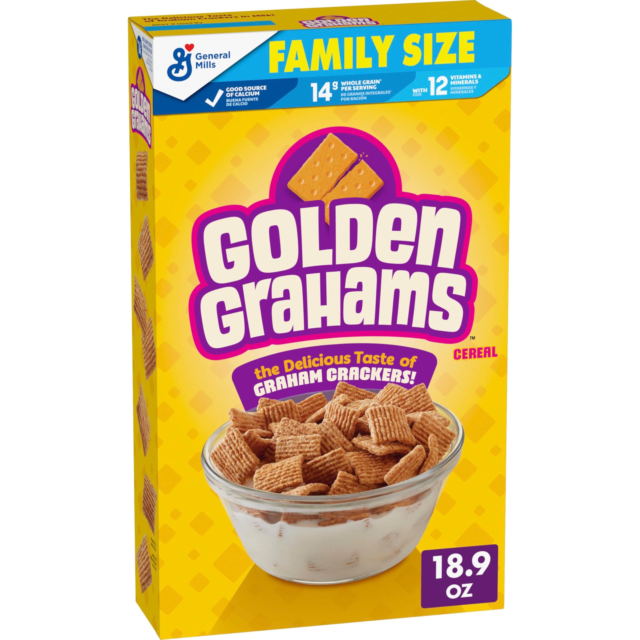 Golden Grahams breakfast bowl with milk highlighting graham cracker flavor for a quick start