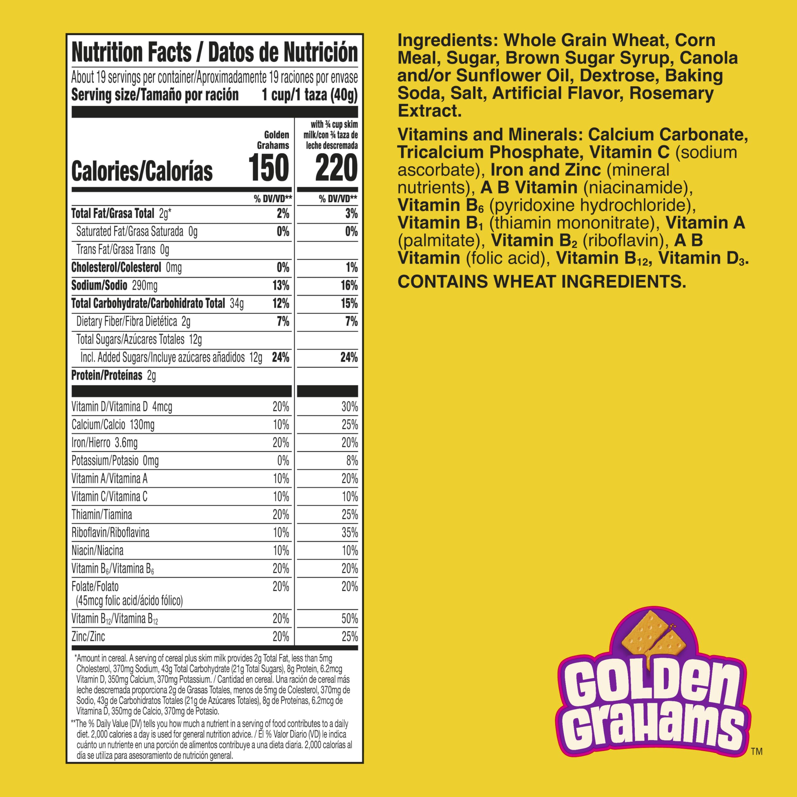Golden Grahams cereal captures graham cracker taste in a milk-soaked bite.
