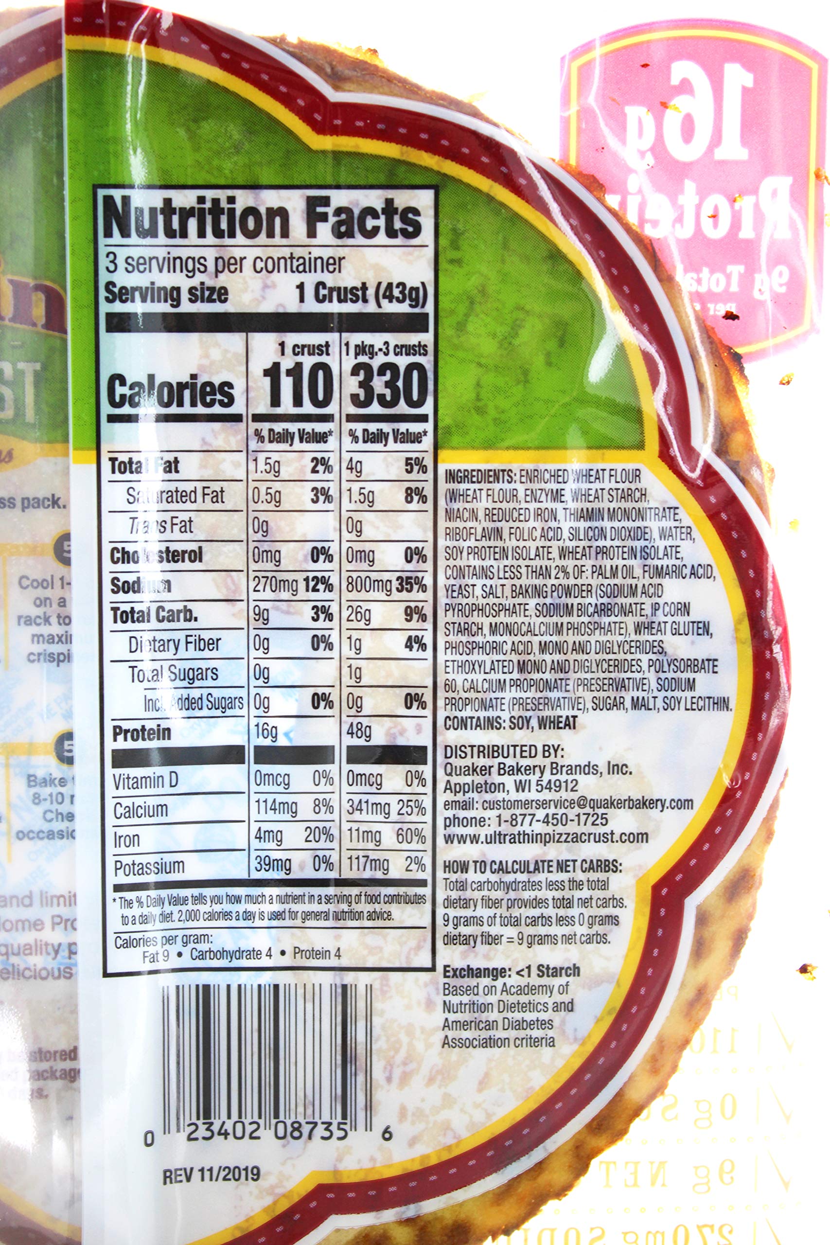 Golden Home Ultra Thin 16g Protein Pizza Crust used for a quick personal pizza meal.
