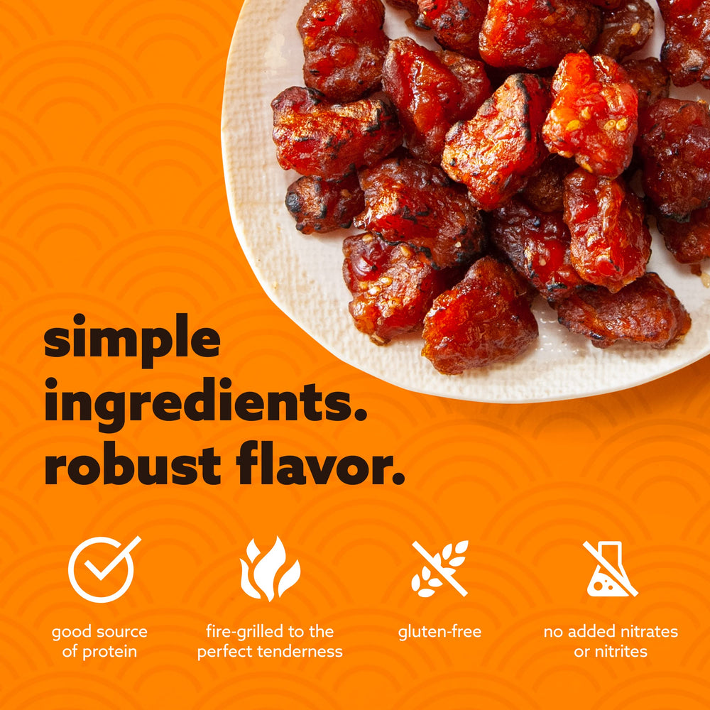 Golden Island snack bites closeup emphasizing tender texture and bold flavors