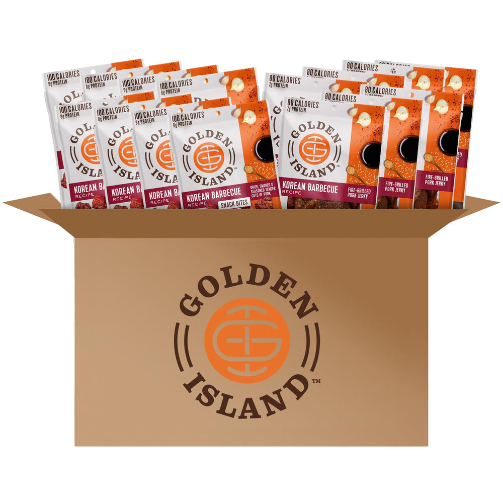 Golden Island pork snack bites showcase bold Korean BBQ flavor for on-the-go protein