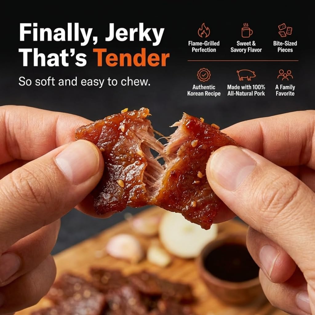 Golden Island pork jerky gluten-free label for allergy-friendly snacking.