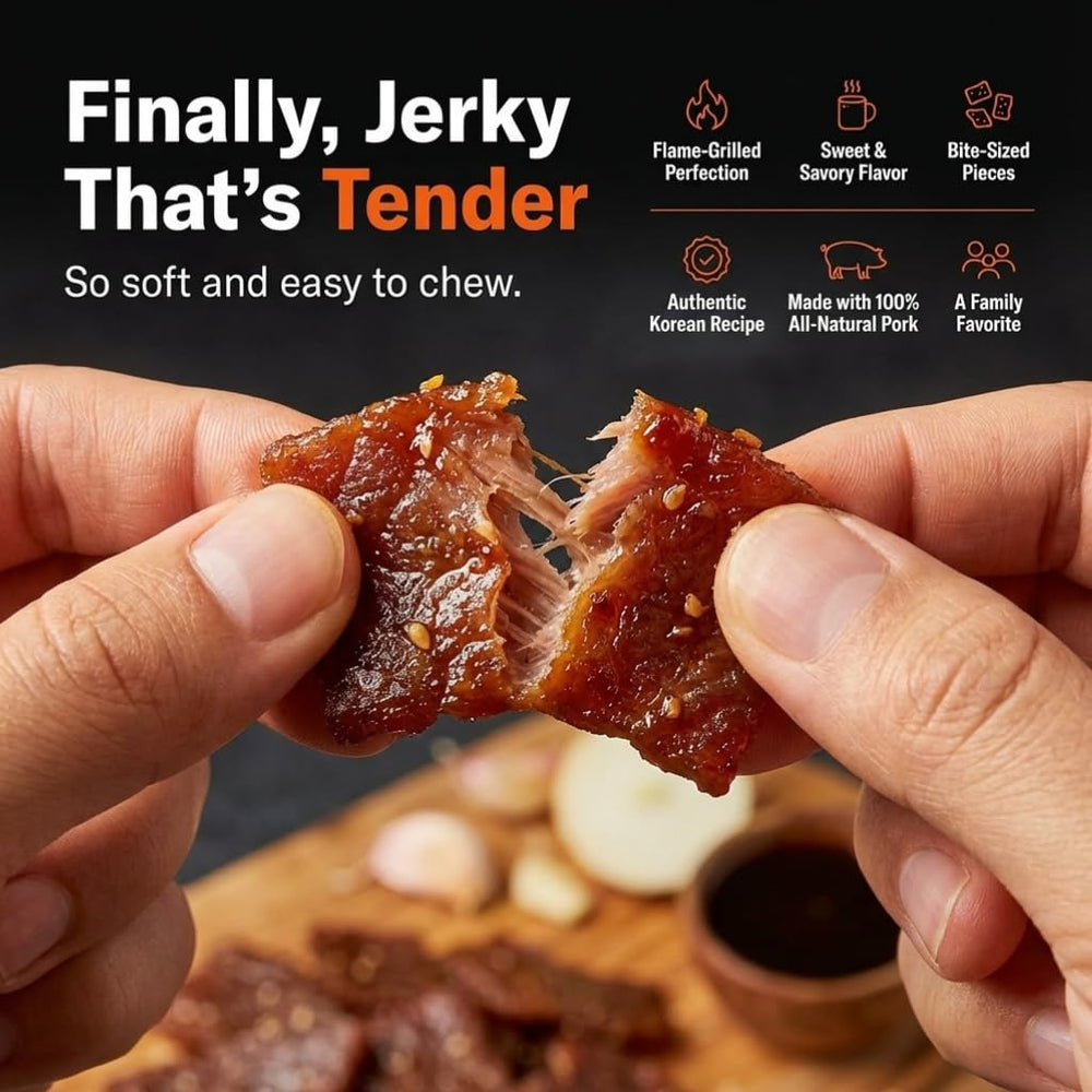 Golden Island pork jerky gluten-free label for allergy-friendly snacking.