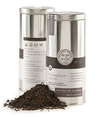 Golden Moon Tea Madagascar vanilla bean close-up showcases real beans for rich flavor