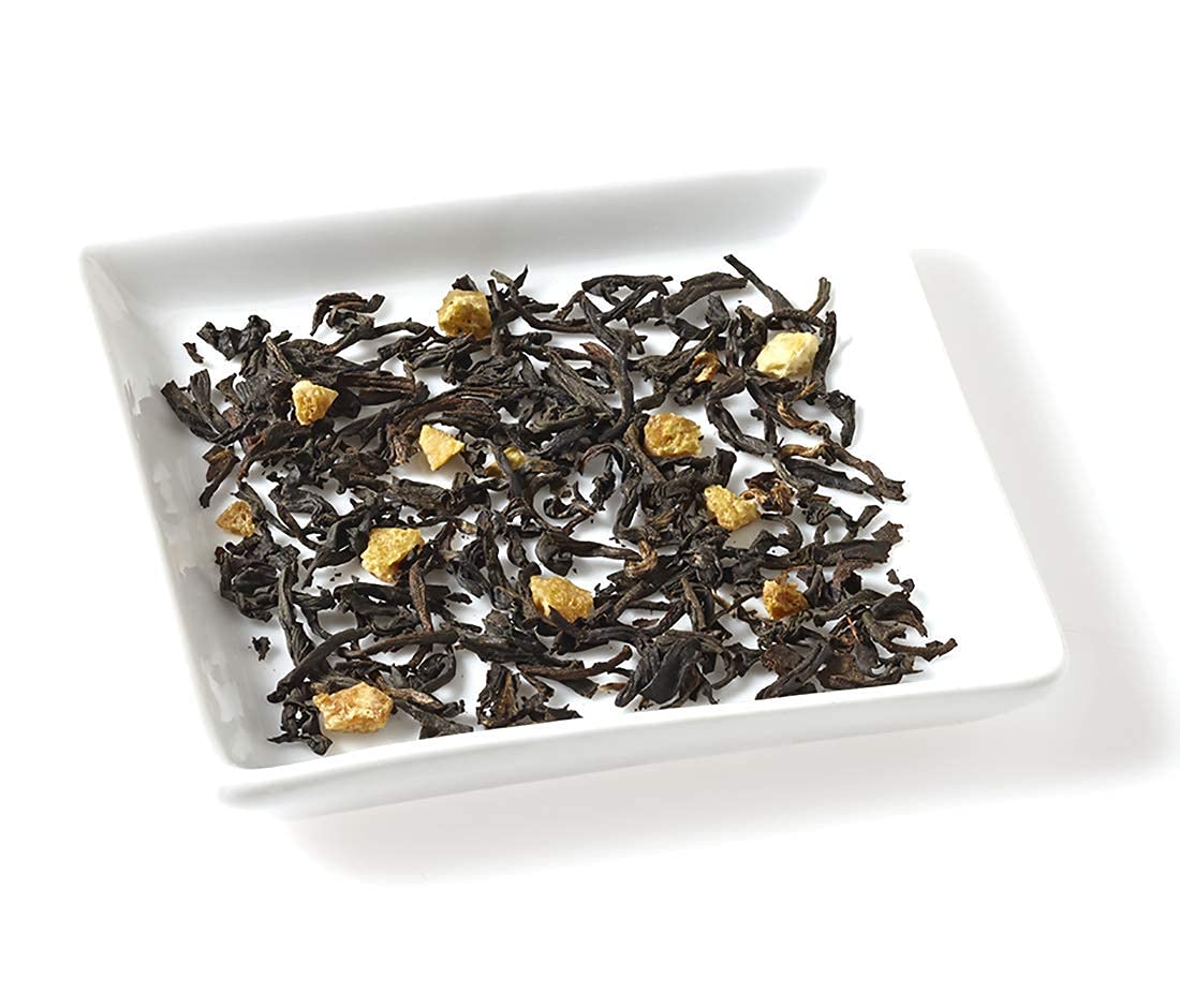 Golden Moon Tea Tippy Earl Gray bergamot peel closeup highlights citrus brightness